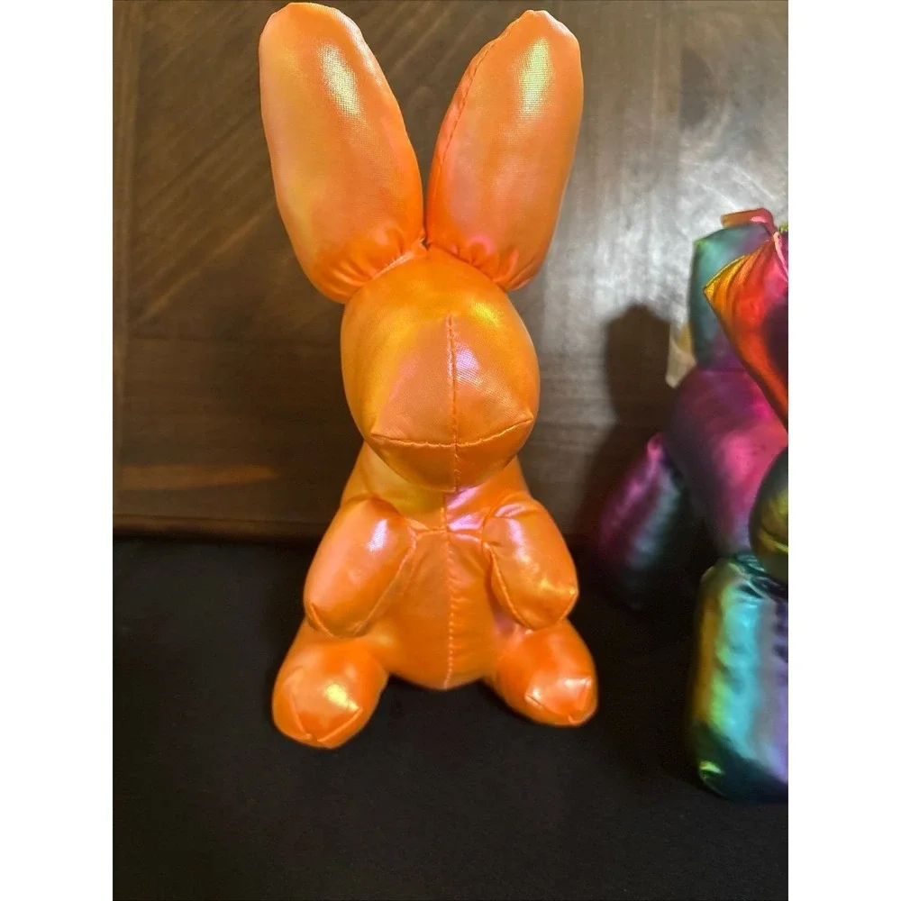 2 Iridescent Balloon Bunny 1‎ Balloon Dog Plush Stuffed Animal 9